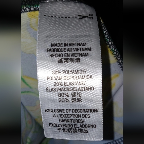 NWT! JUICY COUTURE LeggingsRare! 'Brt Lapis Grdn Bloom Printed Leggings' XSmall - Picture 8 of 8